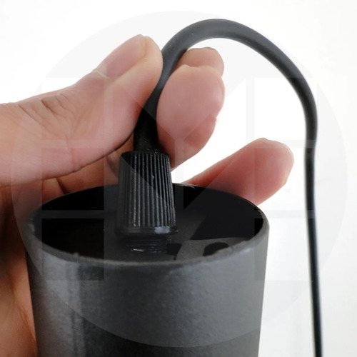 Imagen 5 de 10 de Lampara Colgante Metal Minimalista Tubo 35cm + Dicro Led!