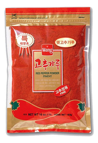 Pimenta Vermelha Coreana Gochugaru Em Pó Grosso 453g