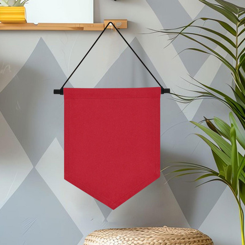 Pantalla De Pared De Insignia Colgante Bandera De Pared Rojo