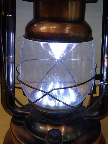 Réplica De Lampião Funciona A Led Ler Obs 3090