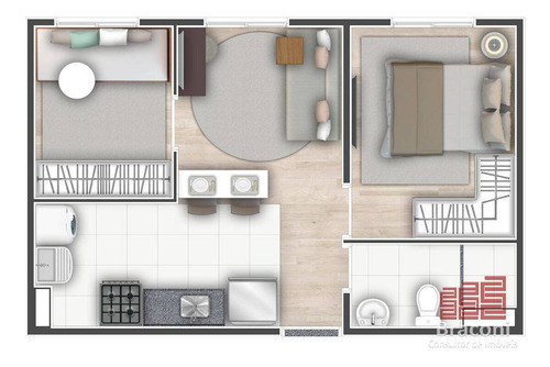 Imagem 12 de 13 de Mobi One Tatuapé - Apartamento A Venda 2 Dormitório No Próximo Do Metrô - 6985
