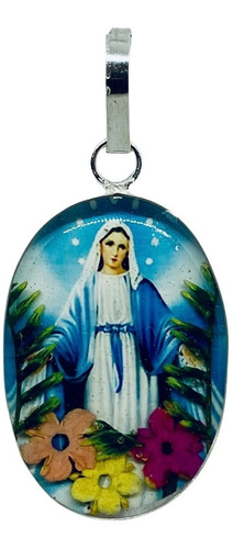 Medalla De La Virgen Milagrosa Encapsulada Doble (deperlá)