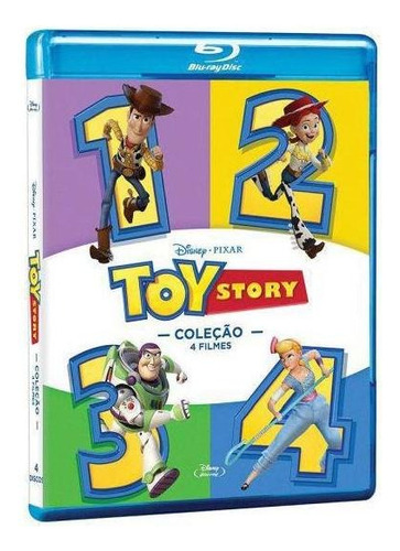 Pack Blu-ray Toy Story Coleção 4 Filmes 4 Bds