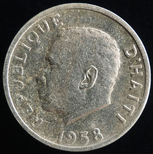 Haiti, 5 Centimes, 1958. Papa Doc. Casi Sin Circular