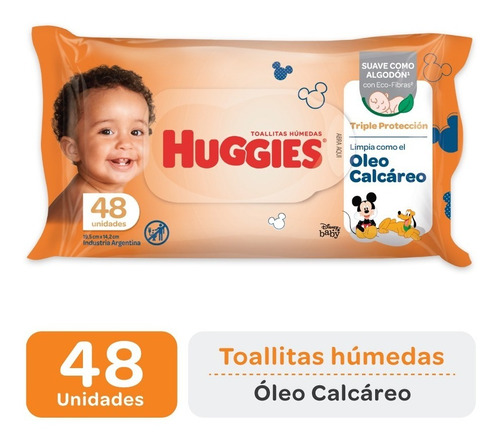 Toallitas Húmedas Huggies Triple Protección Oleo Calcáreo 48 U