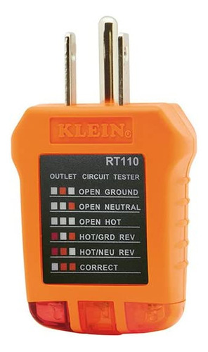 Klein Tools Rt110 Probador De Receptaculos Para Receptacul