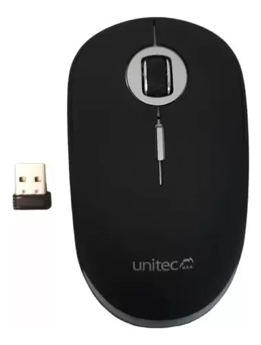 Mouse Raton Marca Unitec Usb 2.0 Optico Clasico Inalambrico