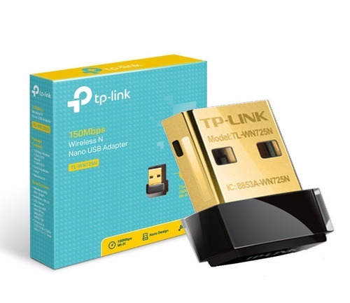 Adaptador Usb Wifi Tp-link Tl-wn725n 150 Mb Mini Nano