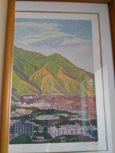 Obra De Arte Pintura Del Avila De Secundino Rivera (Usado)