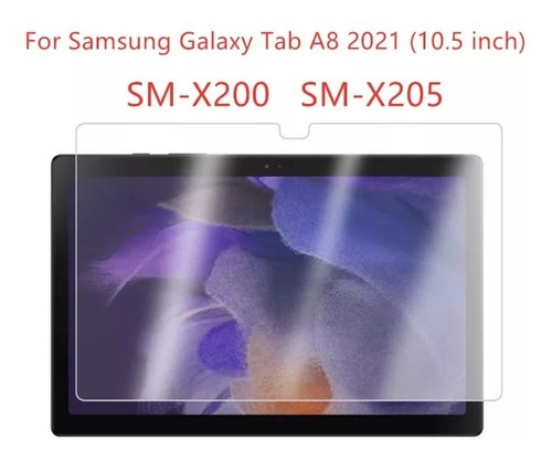 Imagen 3 de 4 de Lámina De Vidrio Templado Para Galaxy Tab A8 Sm-x200 De 10.5