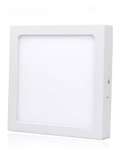 Foco Panel Plafón Led 6w Sobrepuesto Cuadrado Luz Frio