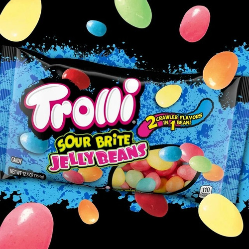 Trolli Sour Brite Jellybeans Agridulce 2 Sabores En 1 Pascua