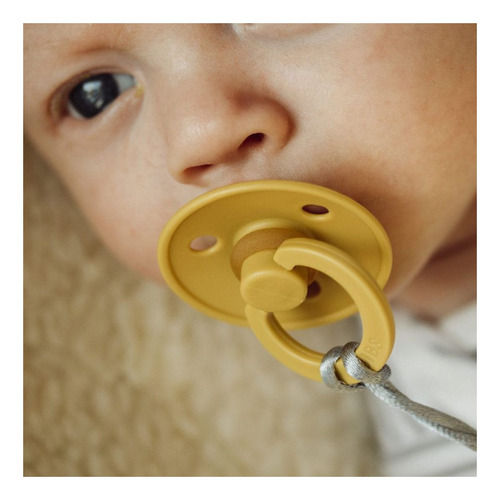 Chupones Bibs Sin Bpa 2 6-18 Meses Mustard/mocha Color Dark Oak / Vanilla Período De Edad 6-12 Meses