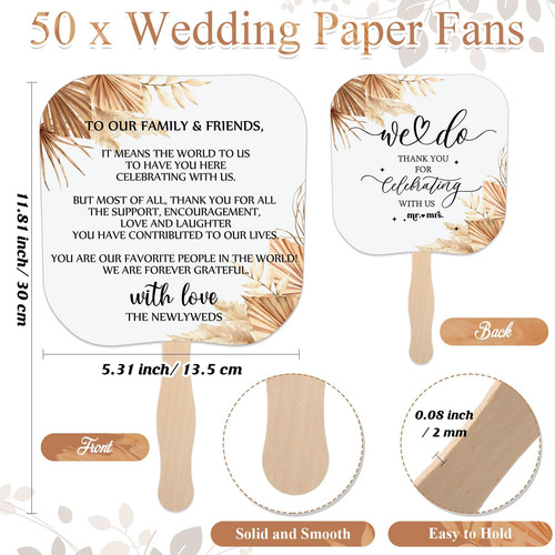 Favores De Malezas De Malezas Para Invitados 50 Pcs Boded Bo