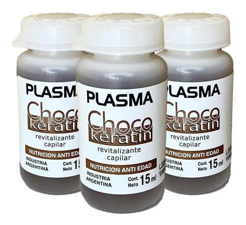 Ampolla Choco Keratin Plasma 15ml X3u