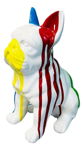 Estatua Francesa De Perro Estatua Creativa Y Colorida De Per