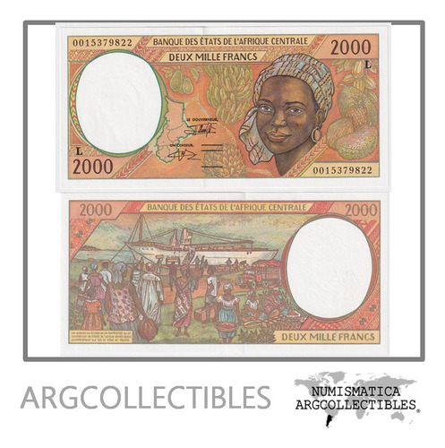 Gabon Billete 2.000 Francos 2000 P-403l Unc