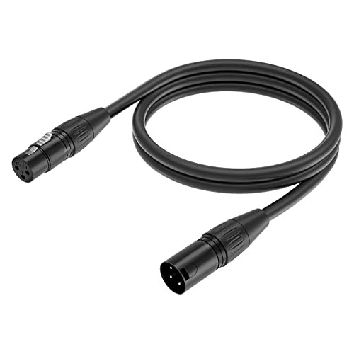 Cable De Micrófono Xlr Macho Hembra, 10 Pies, Cobre Li...