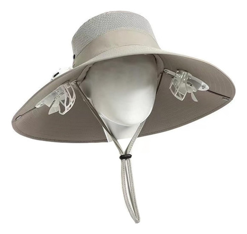 Sombrero Con Ventilador Solar Para Pesca Y Deportes Al Aire