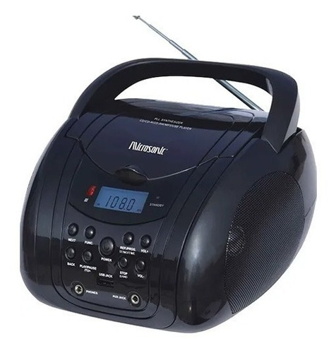 Radio Con Cd Microsonic Bluetooth Am-fm Corriente Y Pila Mli