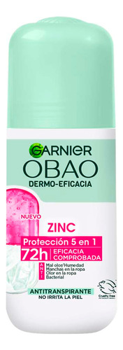 Desodorante Antitranspirante Roll On Zinc 5en1 65g Garnier