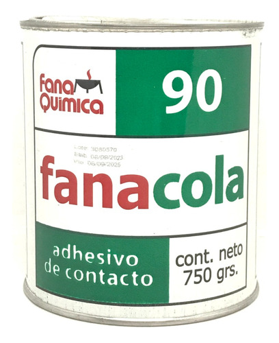 Adhesivo De Contacto Fana 90 Lata 750gr. Uso General.