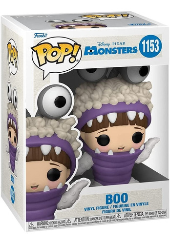 Funko Pop Disney Monsters Inc 20th Boo With Hood Up