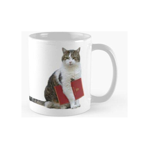 Taza Larry The Cat - Jefe Ratonero De La Oficina Del Gabinet