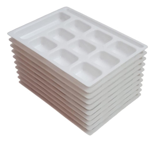 Godete Rectangular Para Pintura Y Agua, 10 Piezas