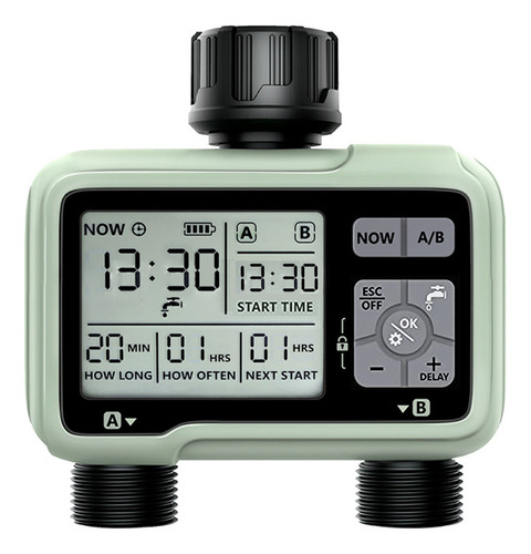 Temporizador De Riego Ipx5, Programable, Impermeable, Grande