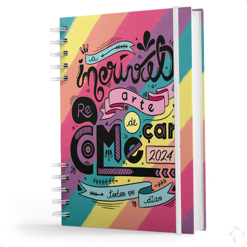 Planner 2024 - A Incrível Arte De Recomeçar - Capa Colors