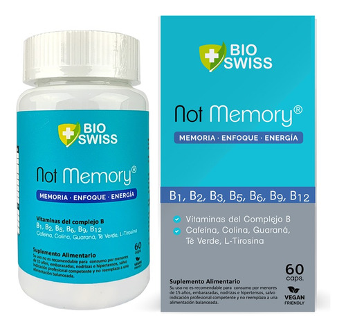 Bio Swiss Not Memory 60 Cápsulas