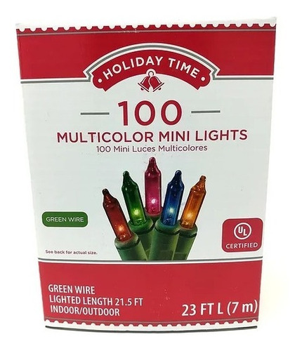 Mini Luces De Navidad Colores (100 Piezas)