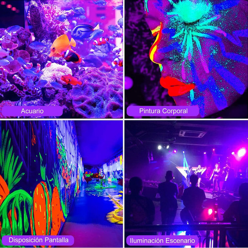60w Led Luz Negra, Luz Negra Para Fiesta Neon, Uv Led