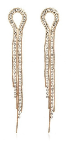  Aretes  Largos  Tassel Cristal Austraco  Elegante