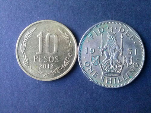 Moneda Inglaterra One Schilling 1951 Níquel (c10)