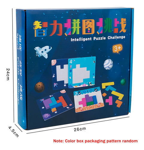 Tangram Matemáticos Niños Para De Tablero Bloques Juguetes