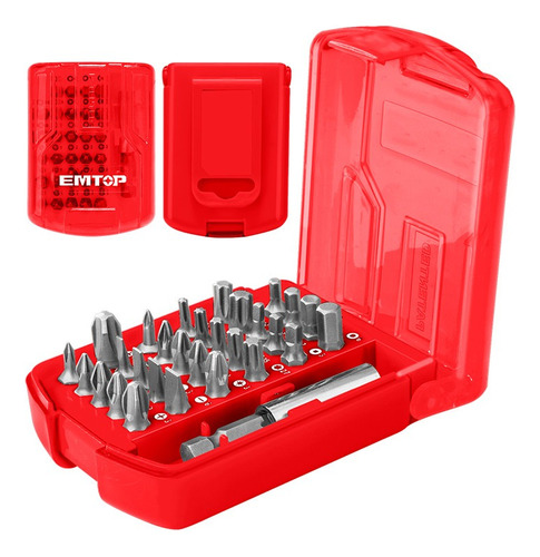 30 Puntas Destornillador 25mm Pala Torx Allen Estria Emtop