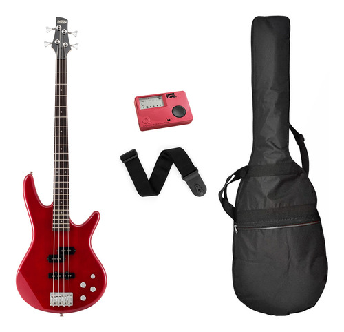 Combo Bajo Eléctrico Activo Ibanez De 4 Cuerdas Funda Cu