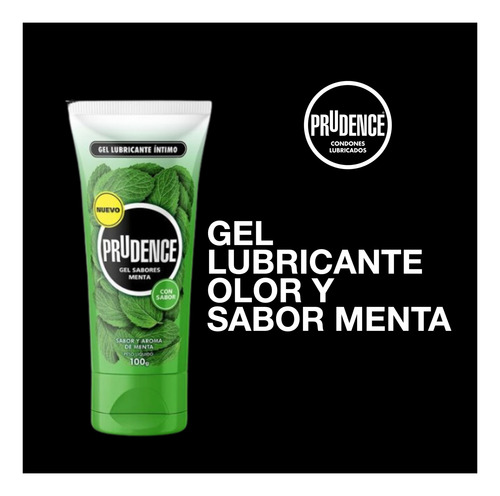 Gel Lubricante Sabor Y Olor Menta 100gr. Prudence