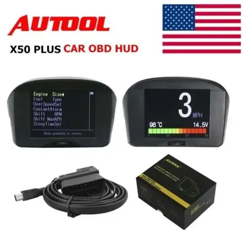 Autool X50 Plus Car Obd Head Up Display Smart Digital Meter | Cuotas ...