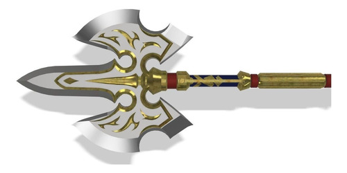 Escultura Épica De La Royal Halberd De Zelda: Breath Of The