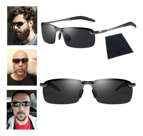 Gafas Sol Conduccion Hombre Lentes Uv400 Polarizados Hd Dro