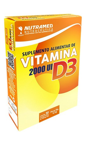Vitamina D3 2000ui Nutramed Sabor Sem Sabor