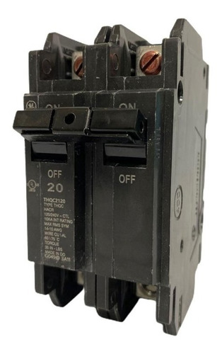 Breaker Tqc 2 Polos 20a General Electric Superficial