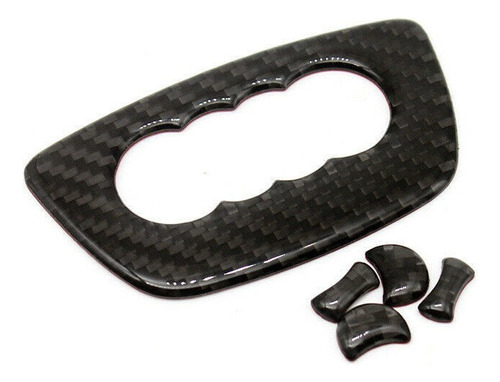 A3 Q3 Q5 Audi Volante Logo Protector Fibra Carbono