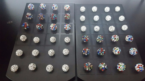 Aros Bola De Fuego Surtidos Lote Combo X 24 Pares Acero