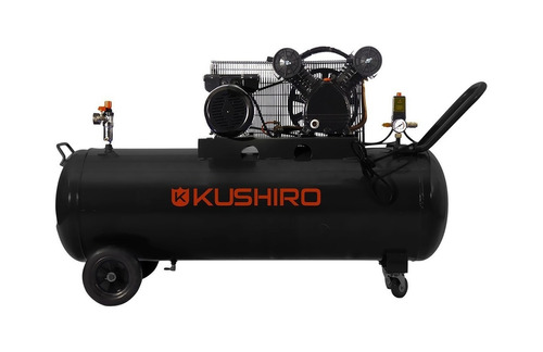 Imagen 1 de 1 de Compresor de aire eléctrico Kushiro K100-3 monofásico negro 220V