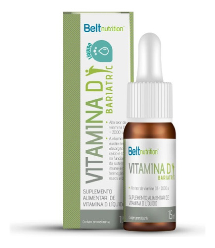 Vitamina D3 Belt Bariatric- 15 Ml- 2.000ui Cada 2 Gotas