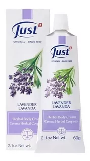 Swiss Just Crema De Lavanda 60g Producto Original Y Sellado Tipo De Envase Tubo